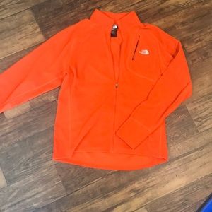 Large North Face zip up sweater